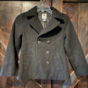 Old Navy kids Black Pea Coat Classic Design